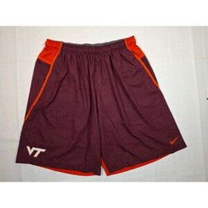 New Nike Virgina Tech Shorts Mens 4XL Drawstring Waist Pull On Poly Basketball